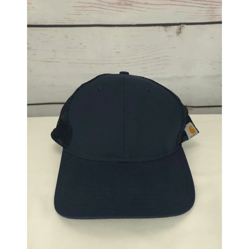 Carhartt Rugged Professional Series Navy Blue Mesh Back Trucker Hat‎ OSFA